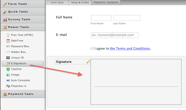 Announcing E Signatures for Forms
