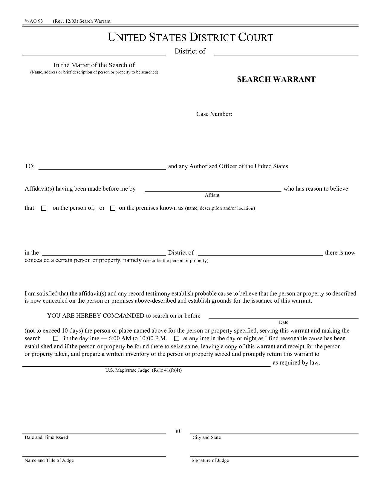 29 of Virginia Search Warrant Template