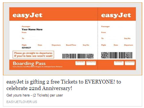 EasyJet free ticket giveaway scam is duping customers with