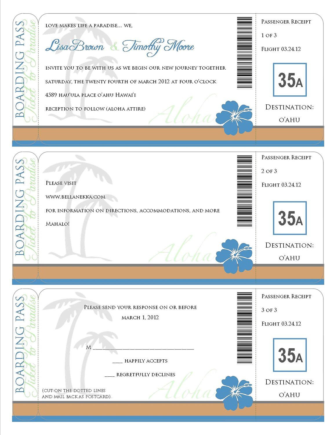 Fake Plane Ticket Template – Boarding Pass Template