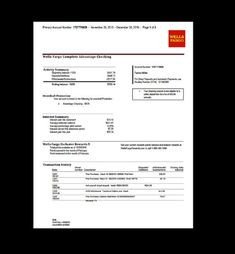 Create Fake Bank Statement Template Pinster