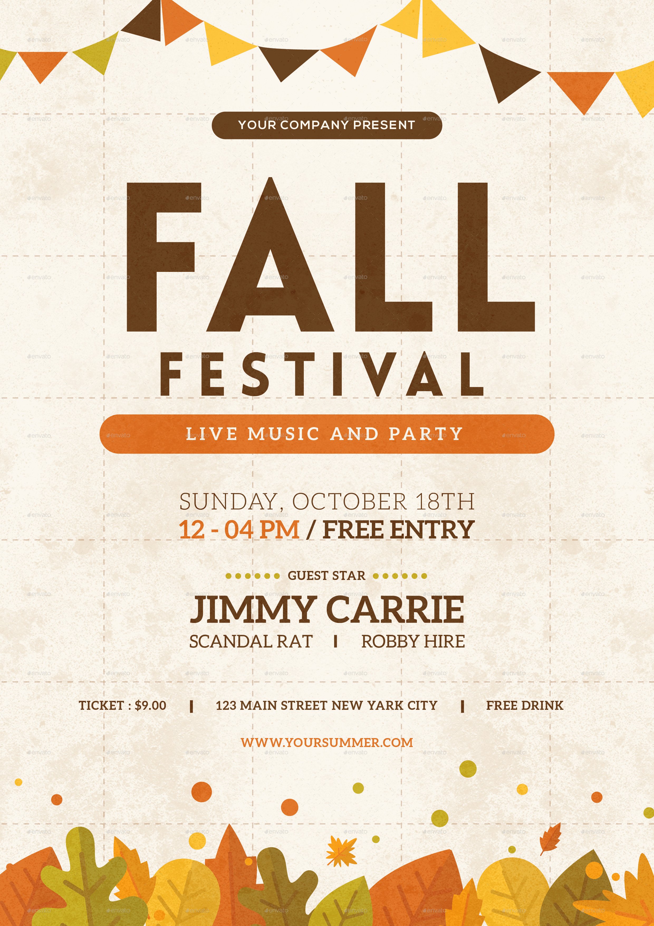 Fall Festival Flyer by tokosatsu