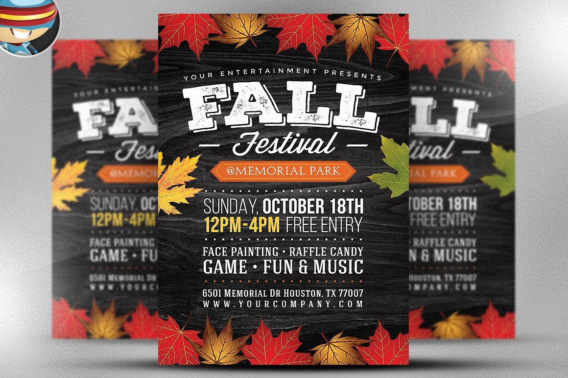Fall Festival Flyer Template 2 Flyer Templates