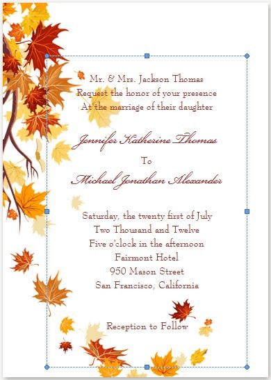 25 best ideas about Fall wedding invitations on Pinterest