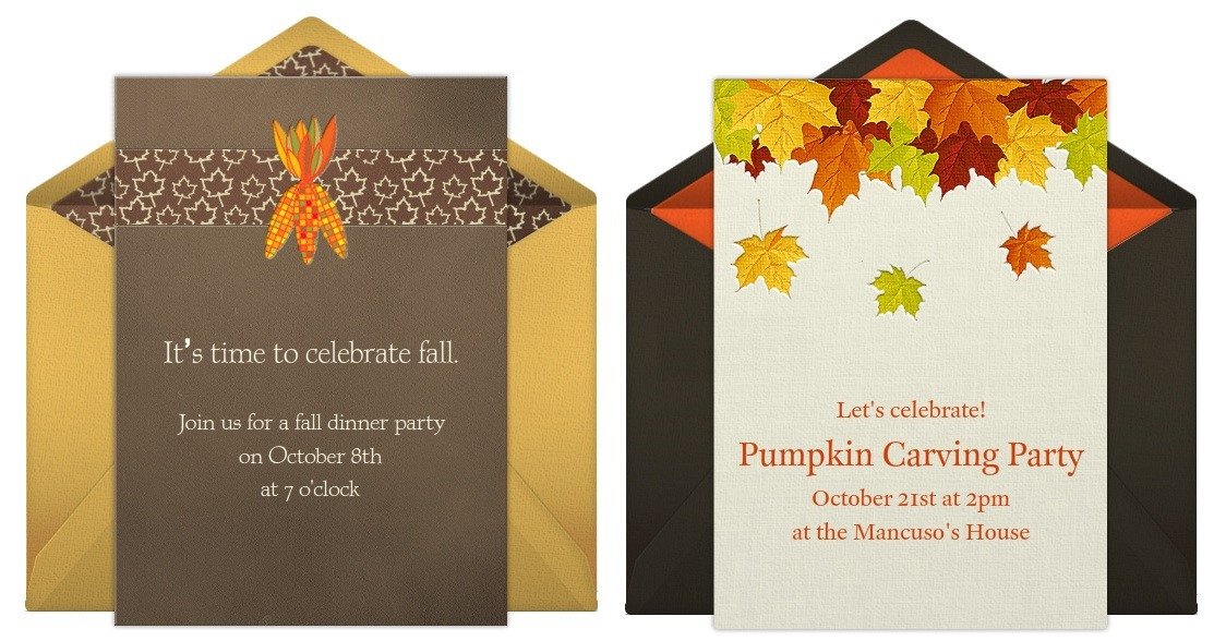 Fall Party Invitations for All Kinds of Party Planning