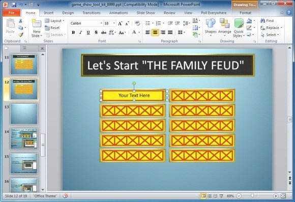 Family Feud Powerpoint Game Template