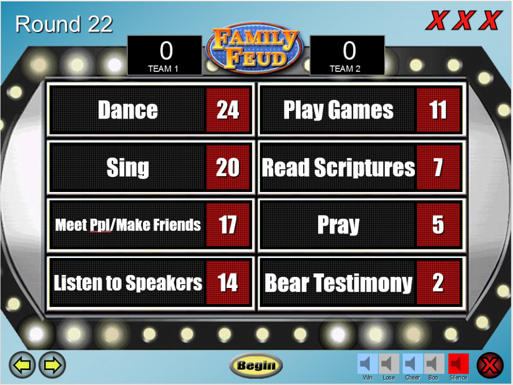 LDS Family Feud Game Template Prospering Families
