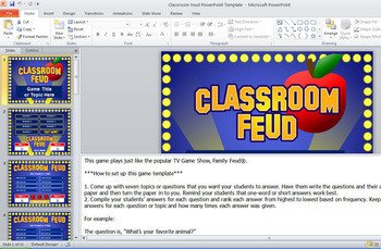 Classroom Feud PowerPoint T by Best Teacher Resources