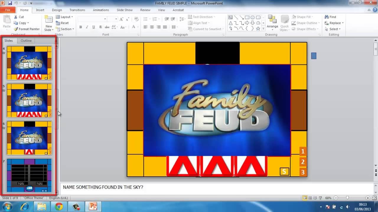 How to Make Powerpoint Games Family Feud