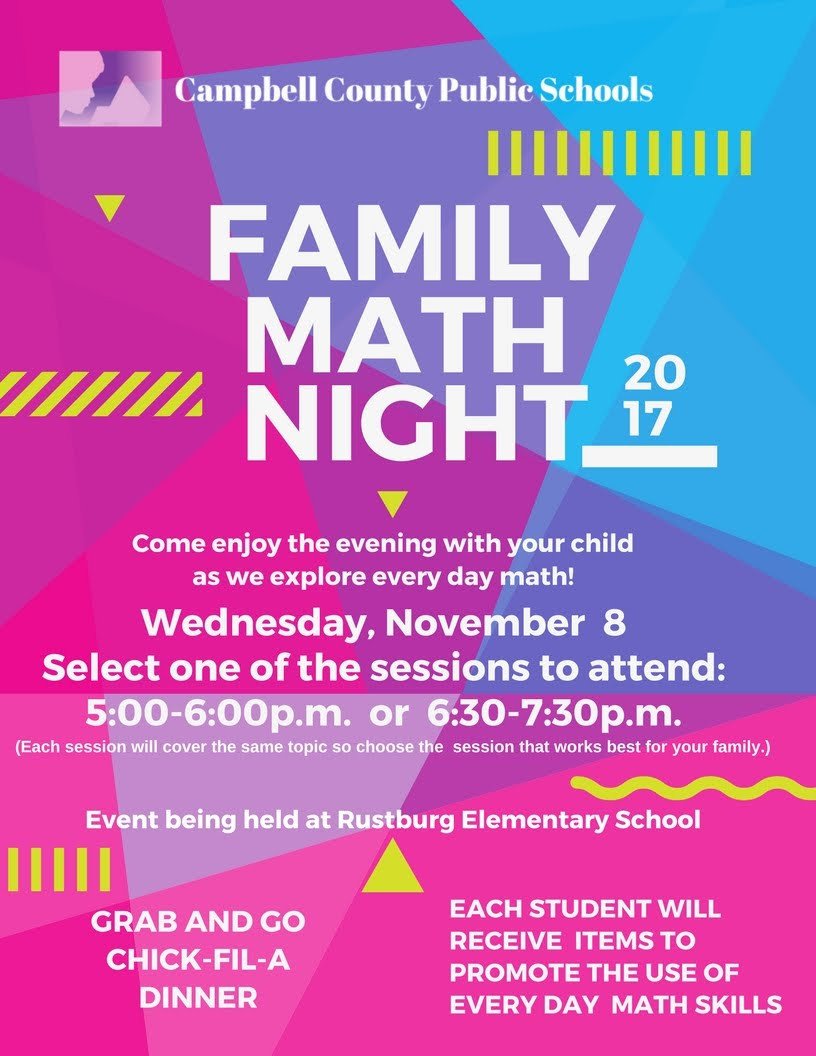 CCPS Hosts Elementary Family Math Night Campbell County