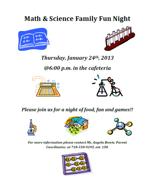 family math and science night flyer DriverLayer Search