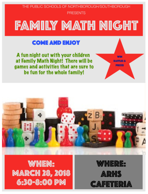 Family Math Night – March 28