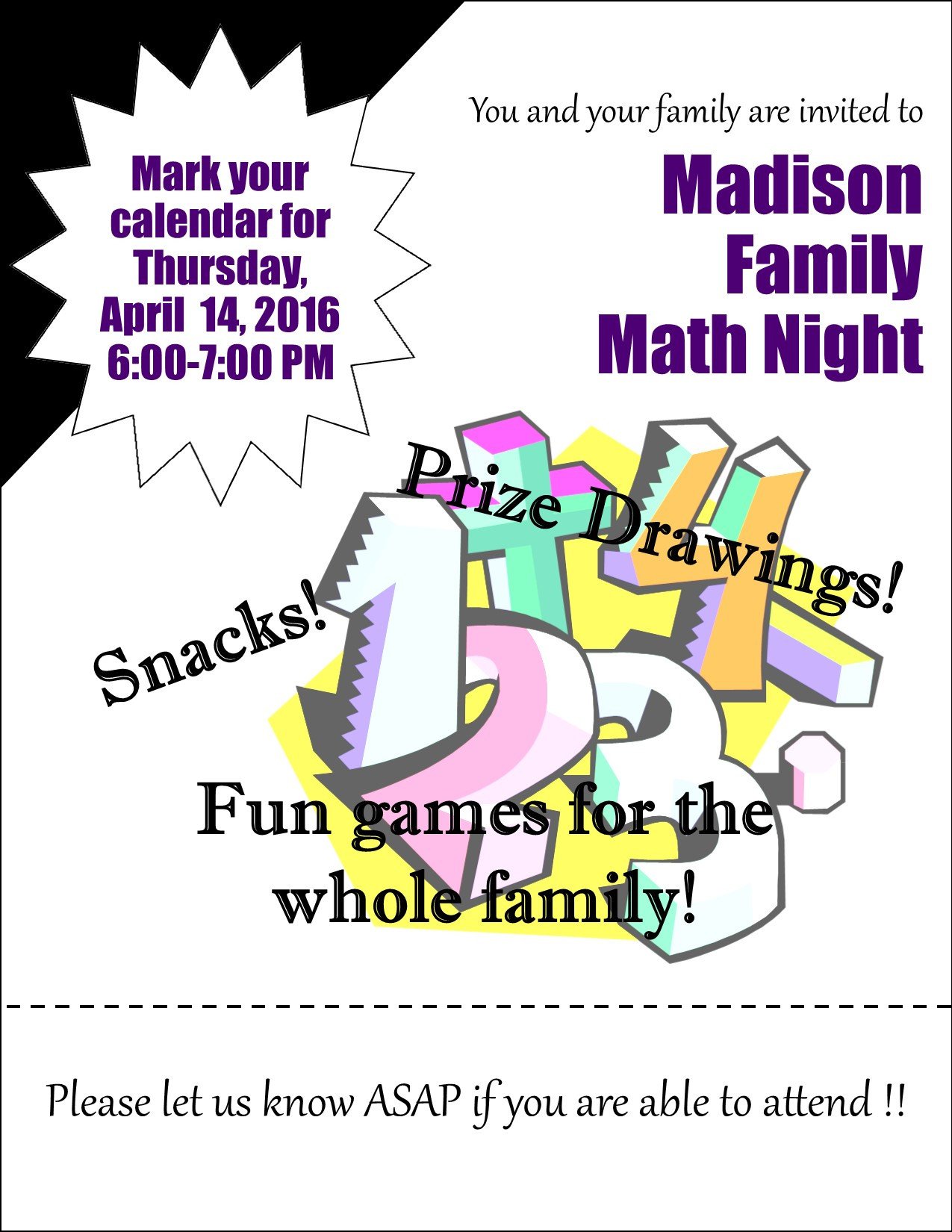 math and science night flyer DriverLayer Search Engine