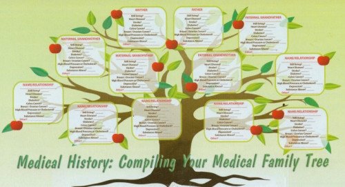 Medical history piling your medical family tree