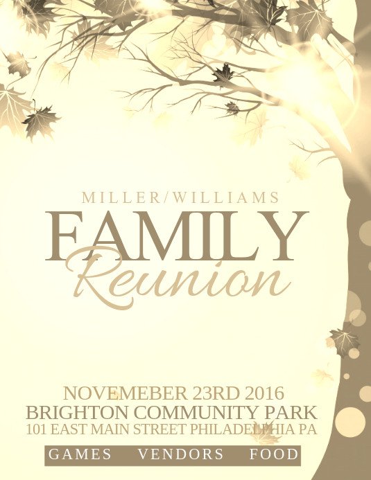 Family Reunion Template
