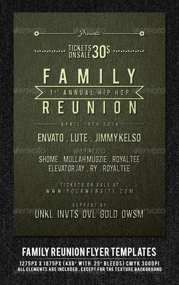 Family Reunion Flyer Template