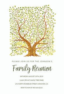 Family Reunion Invitation Templates Free