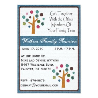 Family Reunion Invitations & Announcements
