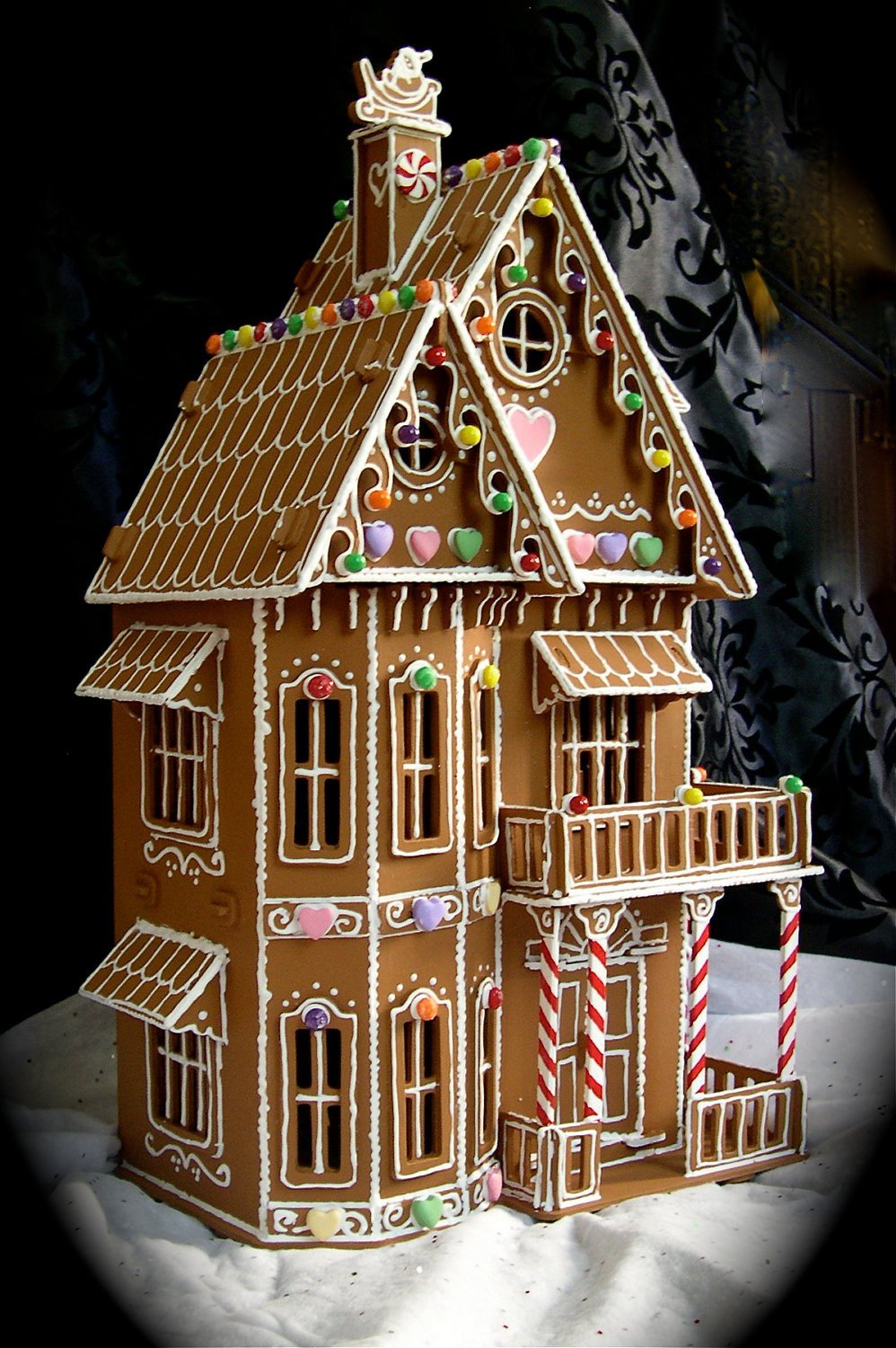 Faux Gingerbread House in the Victorian style