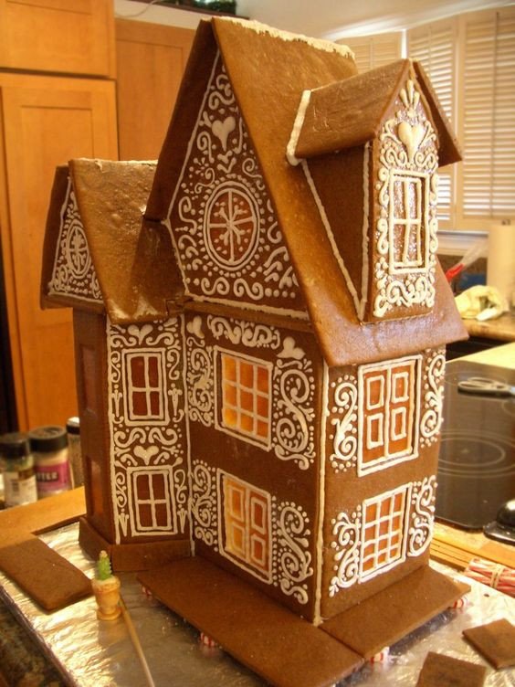 The roof Accent colors and Gingerbread houses on Pinterest