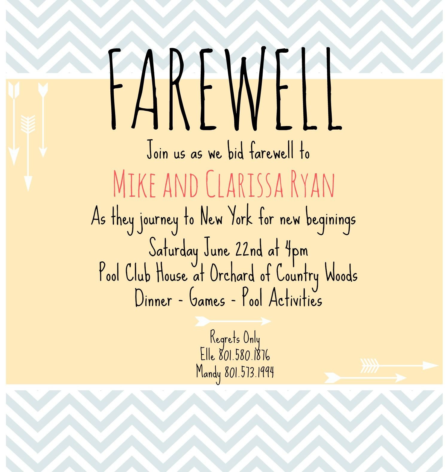farewell invite Picmonkey creations