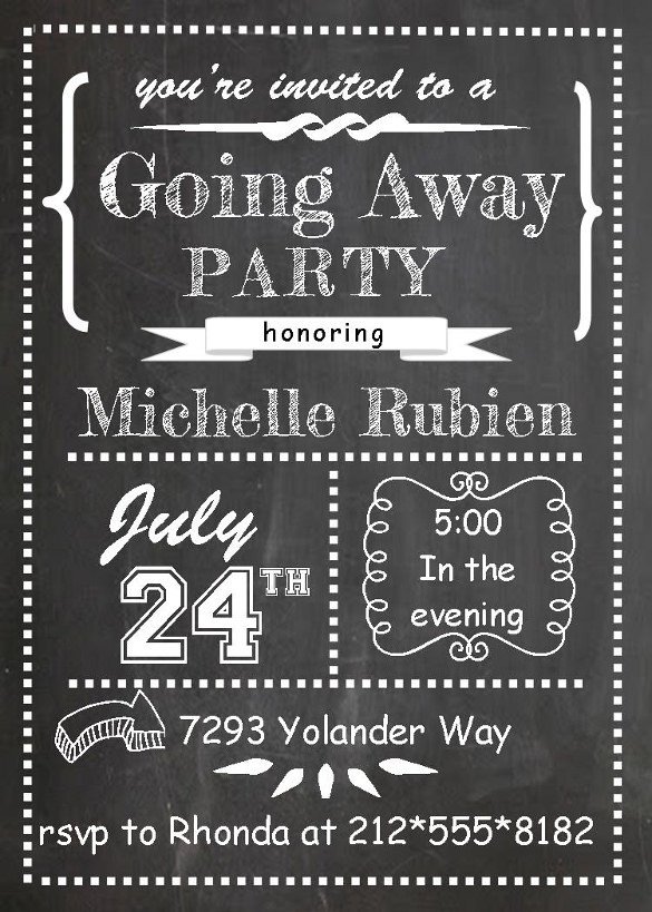Farewell Party Invitation Template 29 Free PSD Format