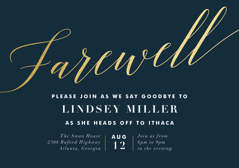 30 Farewell Party Invitation Template Free | Simple Template Design