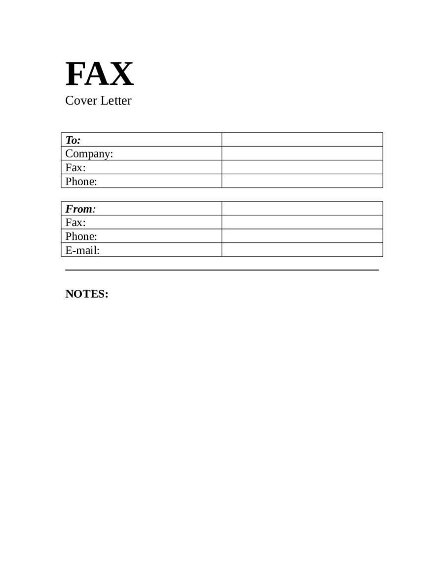 2019 Fax Cover Sheet Template Fillable Printable PDF