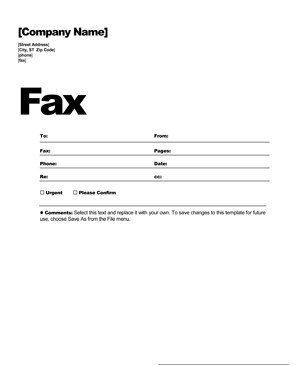 Fax cover sheet template Free fax cover letter