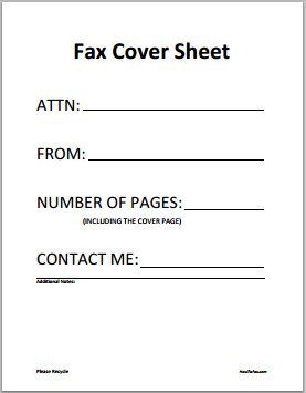 Free fax cover sheet template Download