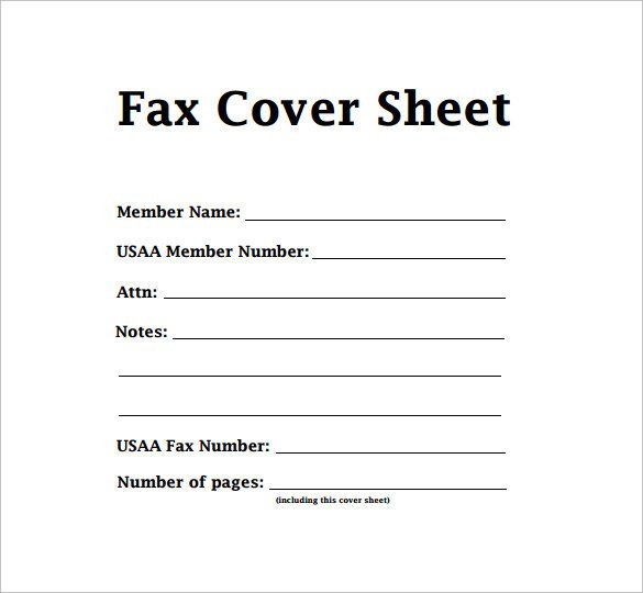 Sample Modern Fax Cover Sheet 6 Documents in PDF Word