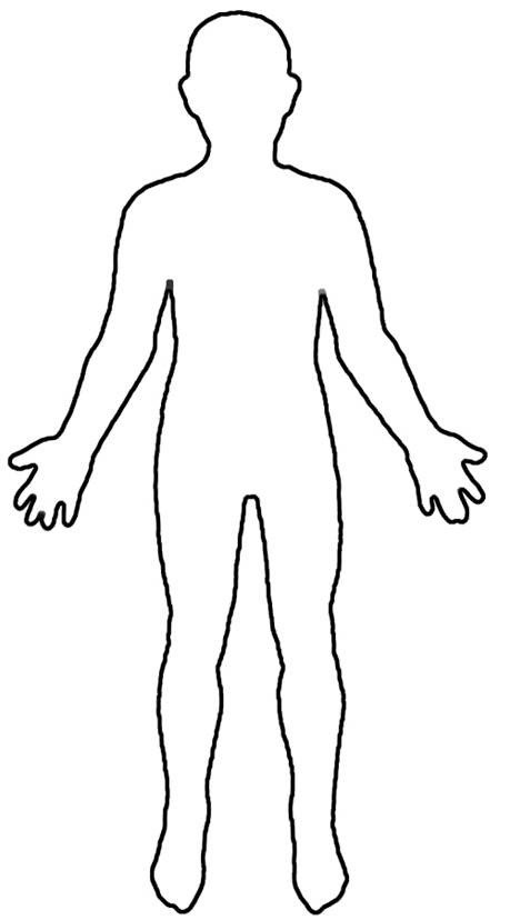 Outline Female Body Cliparts