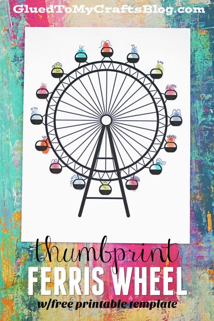 Thumbprint Ferris Wheel Free Printable