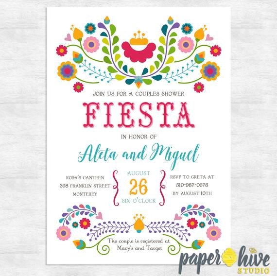 Fiesta invitation Fiesta couples shower invitations cinco