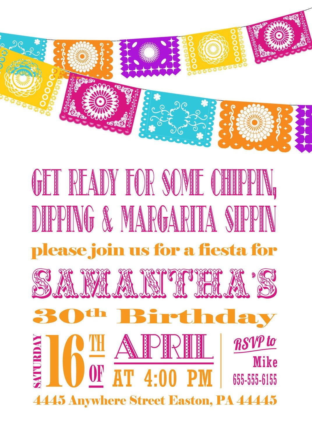 Free Fiesta Invitation Templates
