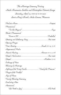 And Galveston Bay Catholic Wedding Programs For Non Mass
