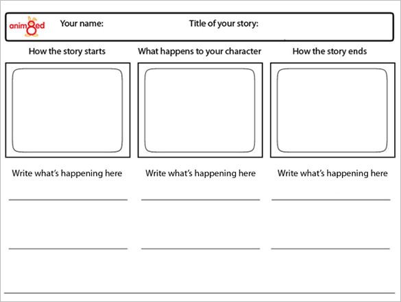 6 Animation StoryBoard Templates DOC PDF