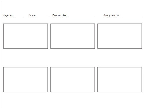 7 Movie StoryBoard Templates DOC Excel PDF PPT