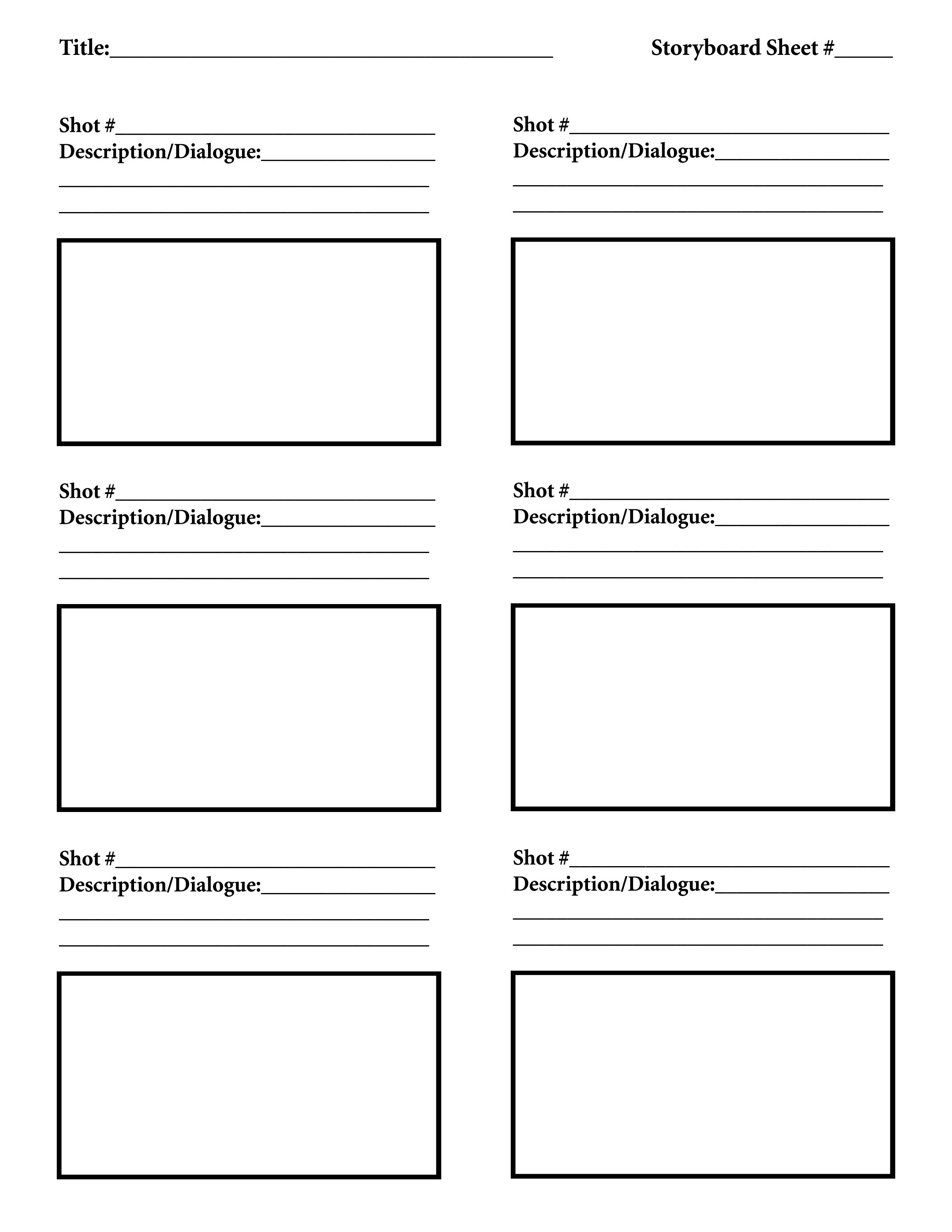 Download FREE Storyboard Template Tutorials In