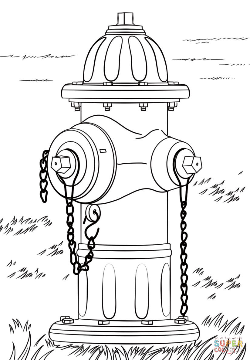 Fire Hydrant coloring page