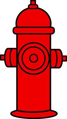 Fire hydrant pattern Use the printable outline for crafts