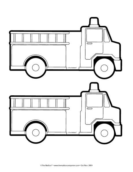 Fire truck pattern Classroom ideas
