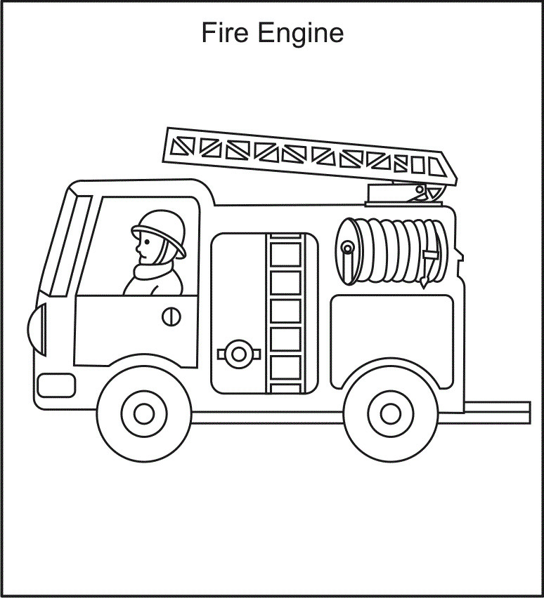 30 Fire Truck Template Printable