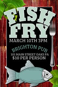 190 Customizable Design Templates for Fish Fry
