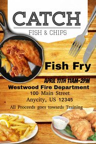 Customizable Design Templates for Fish Fry