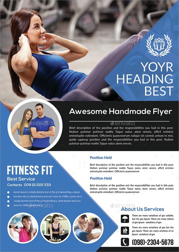 28 Fitness Flyer Templates Word PSD AI Publisher