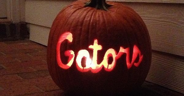 Florida Gators Carved Pumpkin