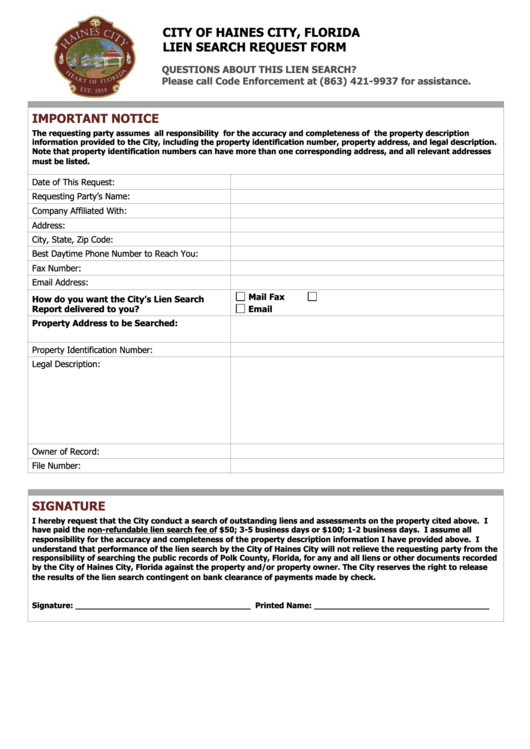 Top 6 Release Lien Form Florida Templates free to