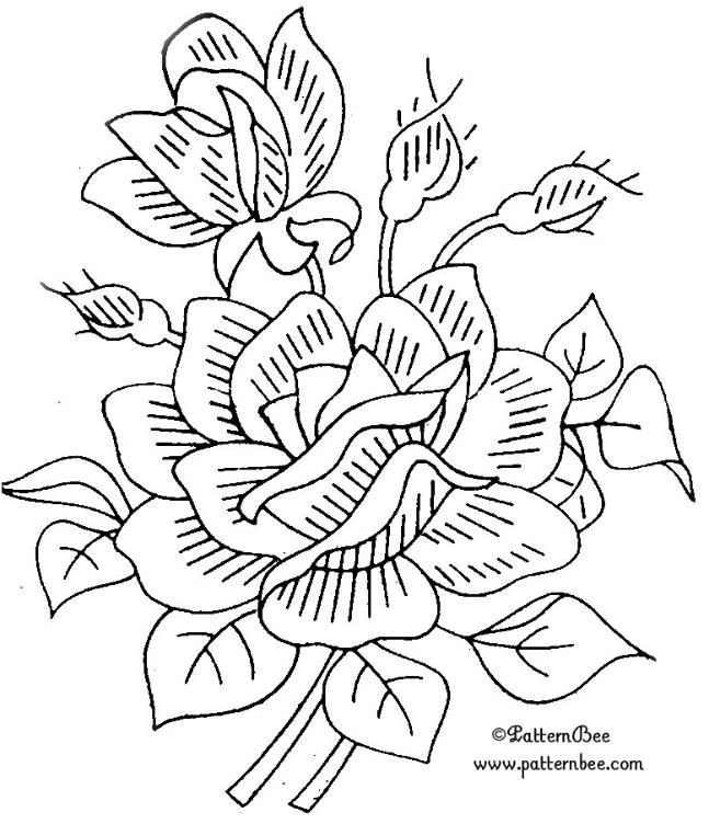 embroidery pattern colour it sew it trace it etc