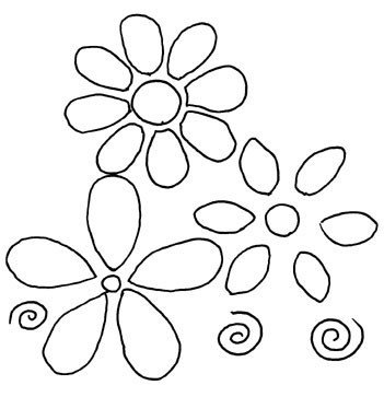 Simple Flower Pattern Drawing at GetDrawings